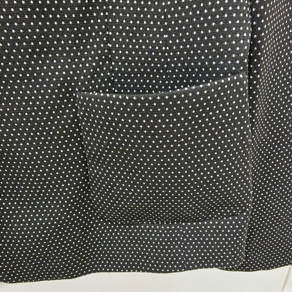 Kasper Black White Polka Dot One-Button Blazer Jacket Womens Size 16 Career Work - Picture 7 of 9